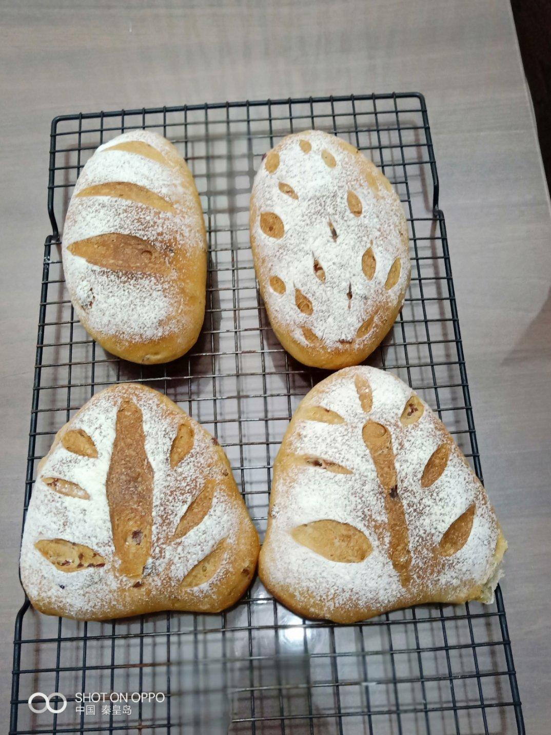 全麦核桃包～软欧包