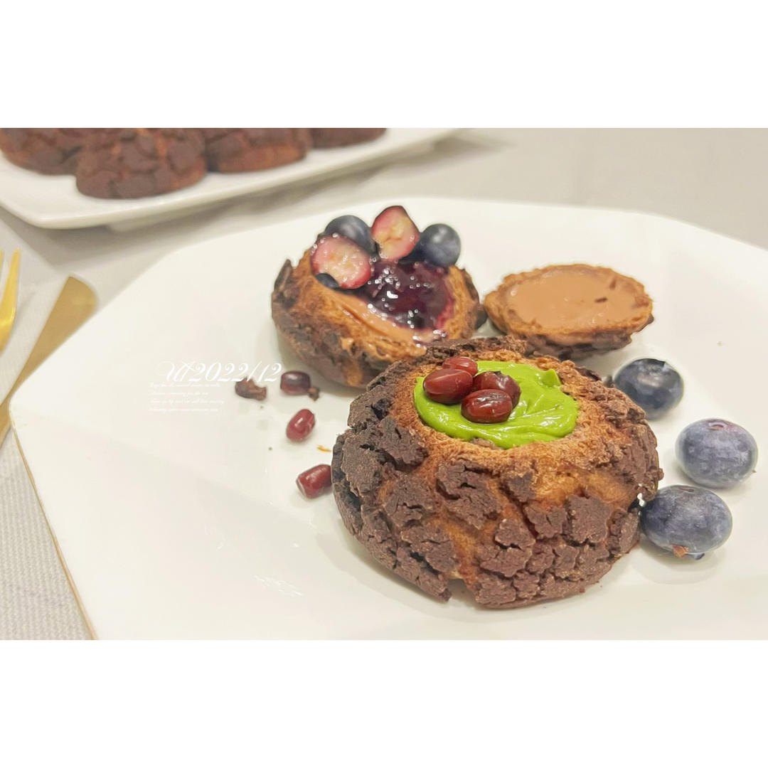 清新无敌的薄荷卡仕达泡芙