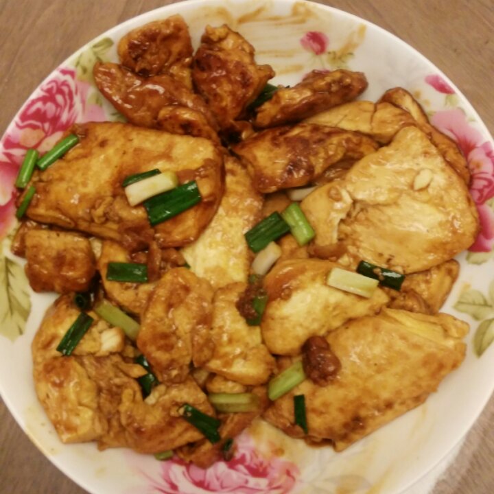 蚝油嫩豆腐