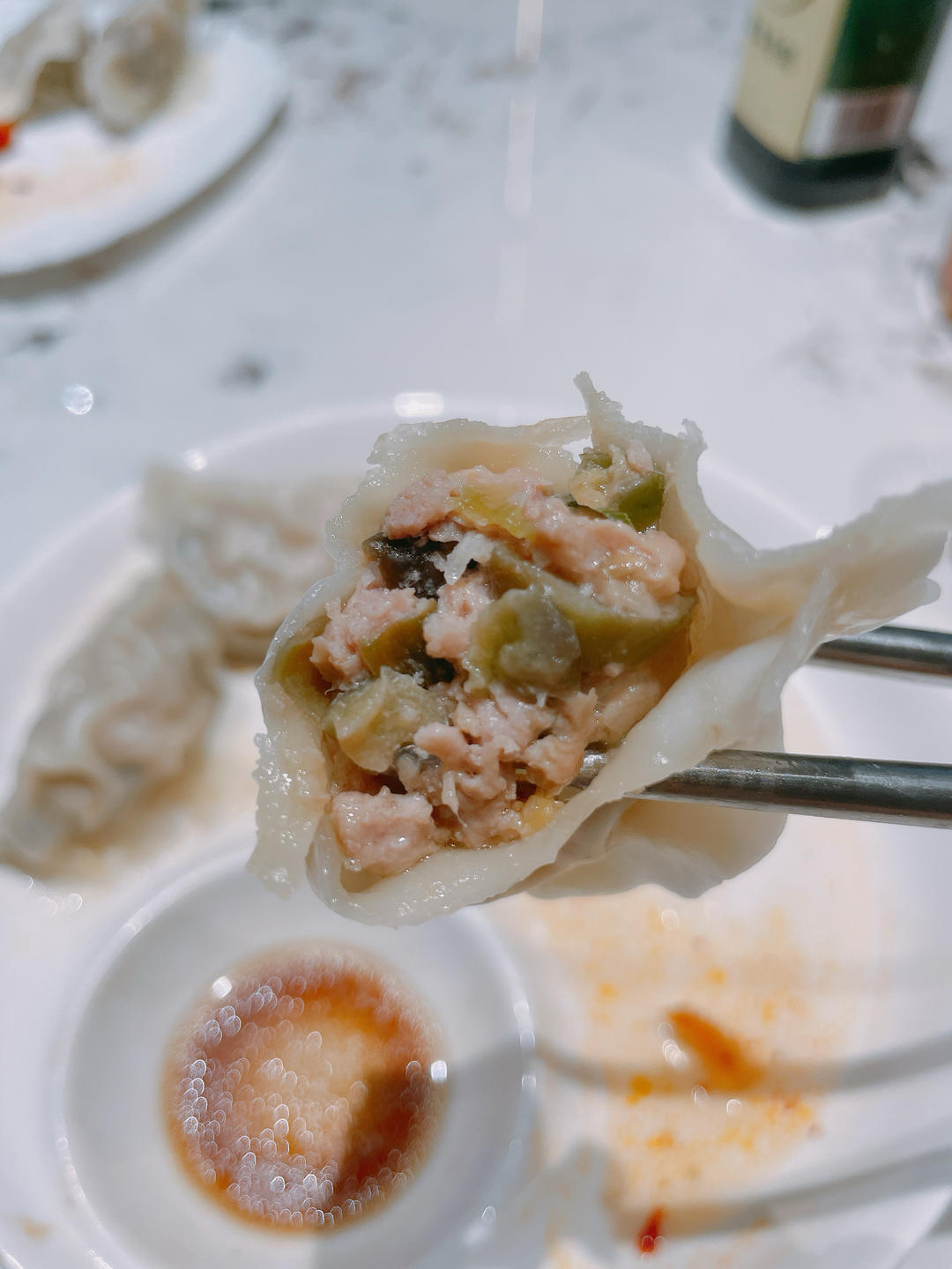 茄子鲜肉水饺