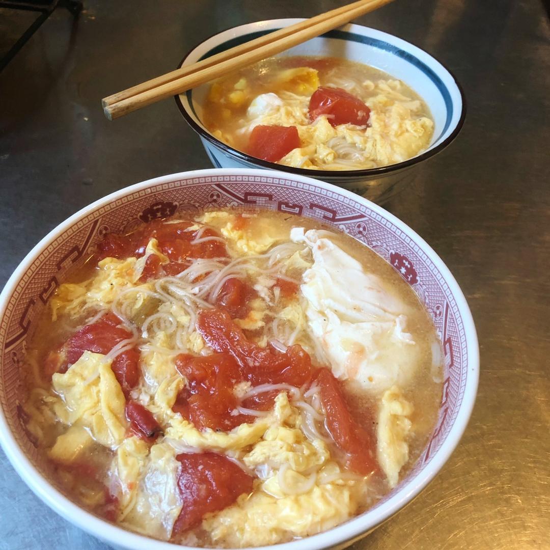 西红柿鸡蛋龙须面