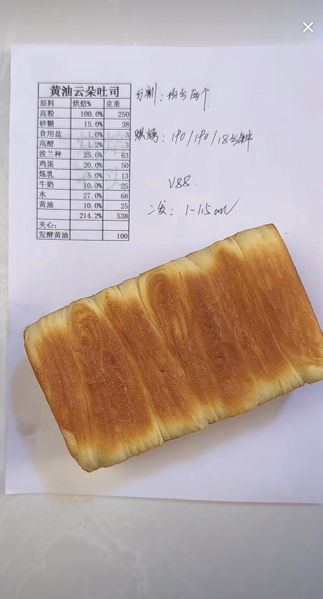 纯奶手撕吐司的做法 步骤1