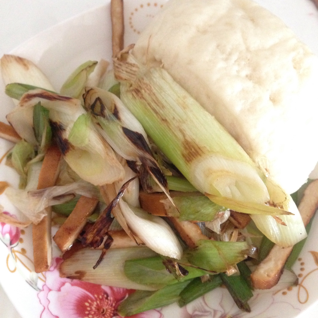 青蒜豆干炒肉丝