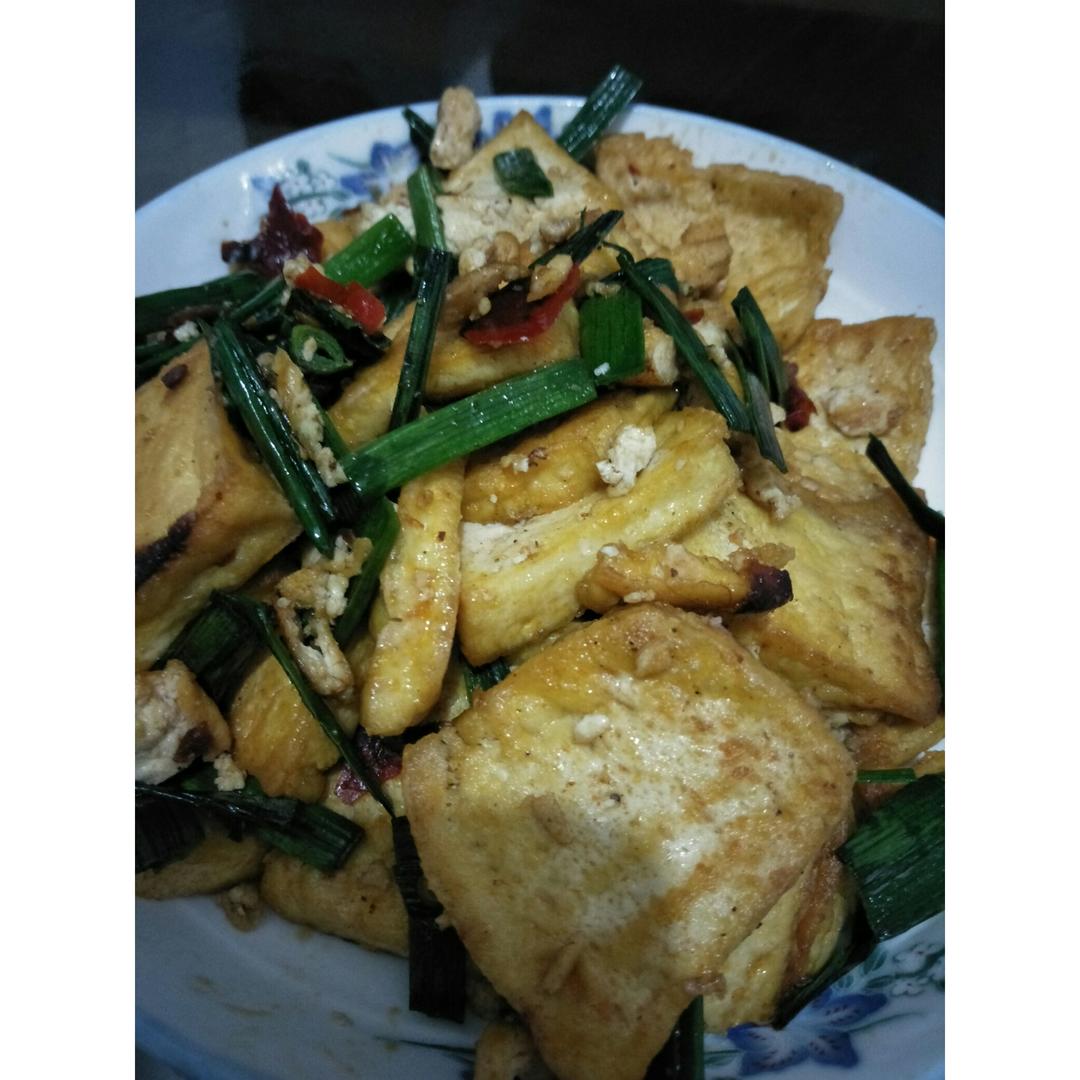 香煎豆腐--家常豆腐