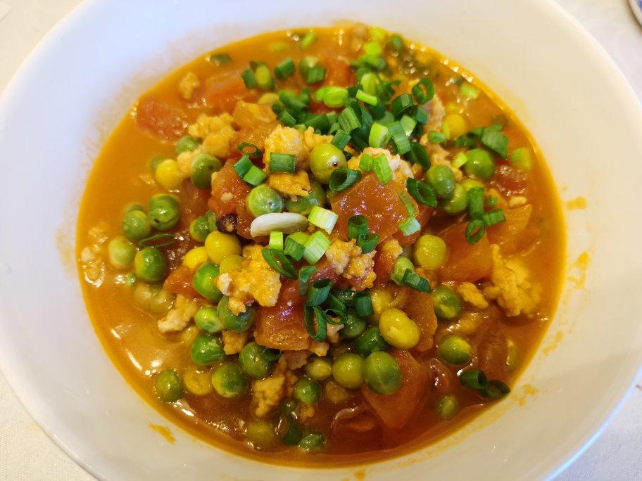 豌豆肉末西红柿