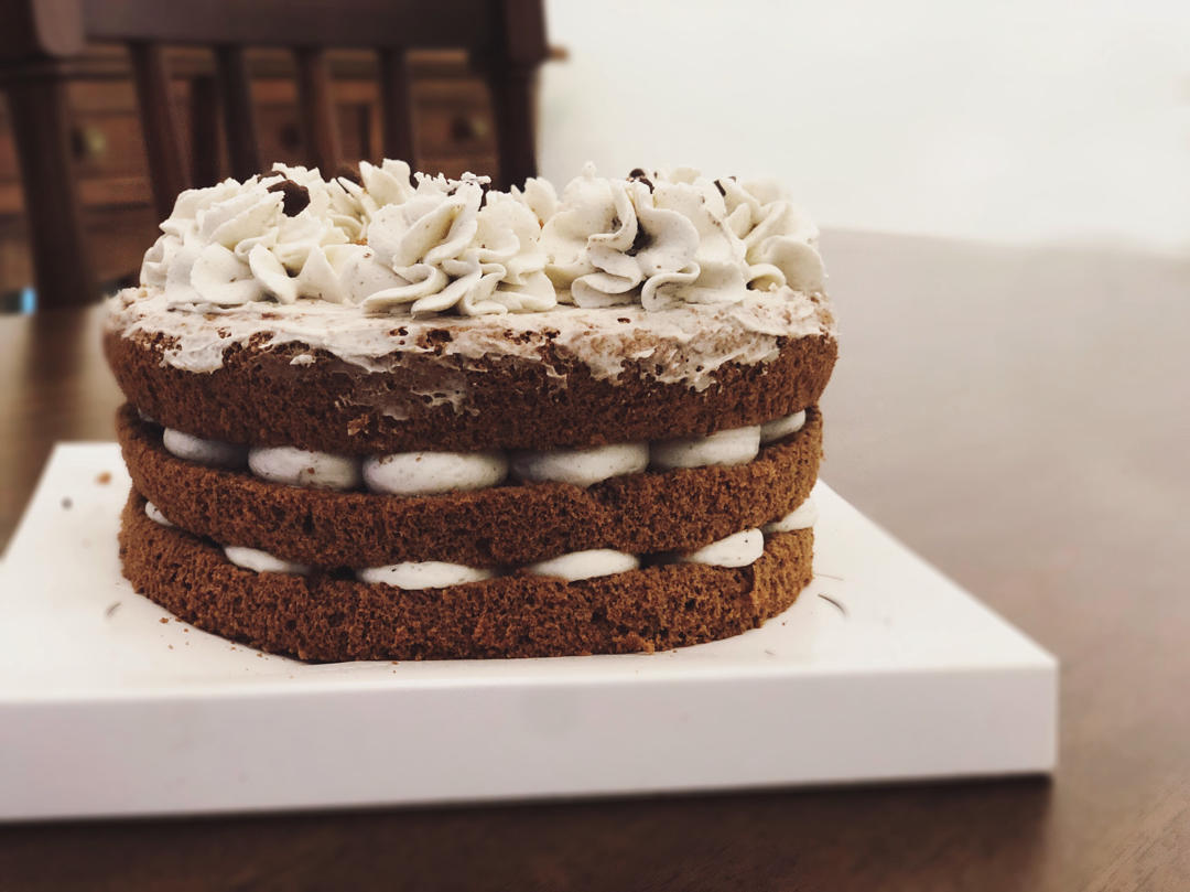 6寸可可戚风（内附8寸5蛋配方）