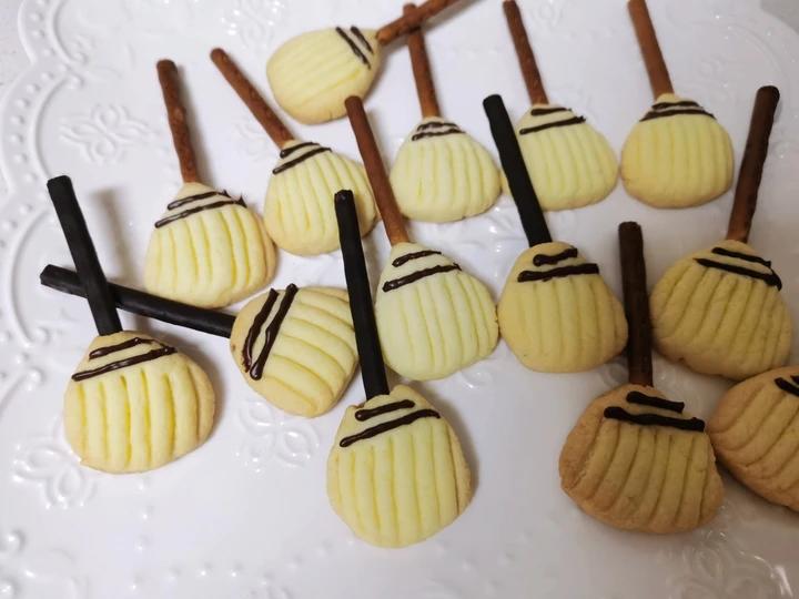 万圣节!女巫的扫帚饼干