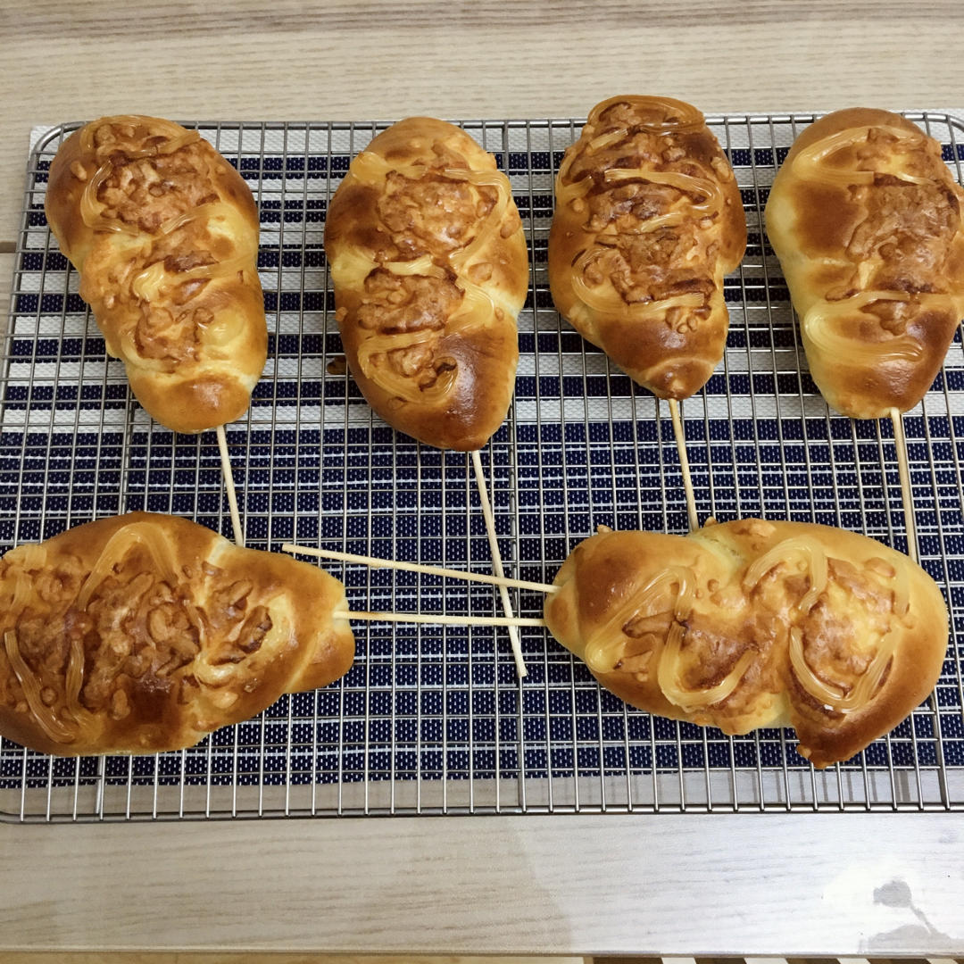 烤起来吧，鸡腿面包~