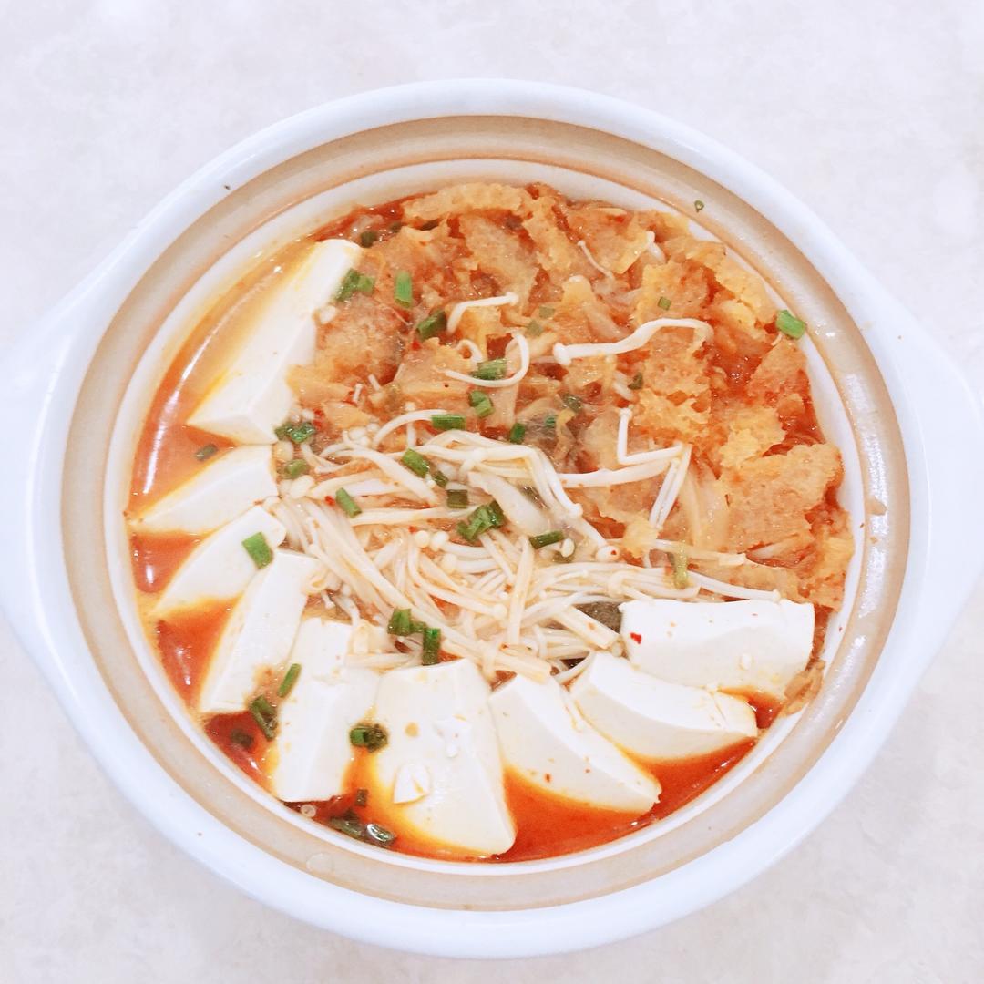 辣白菜豆腐汤