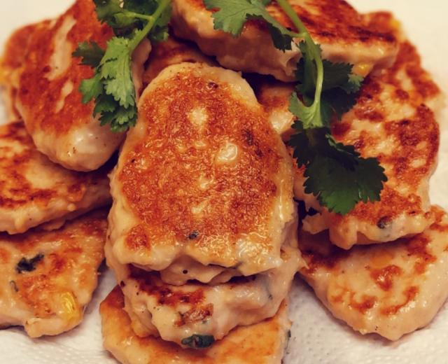 【阿城的玉米鸡肉煎饼】的做法
