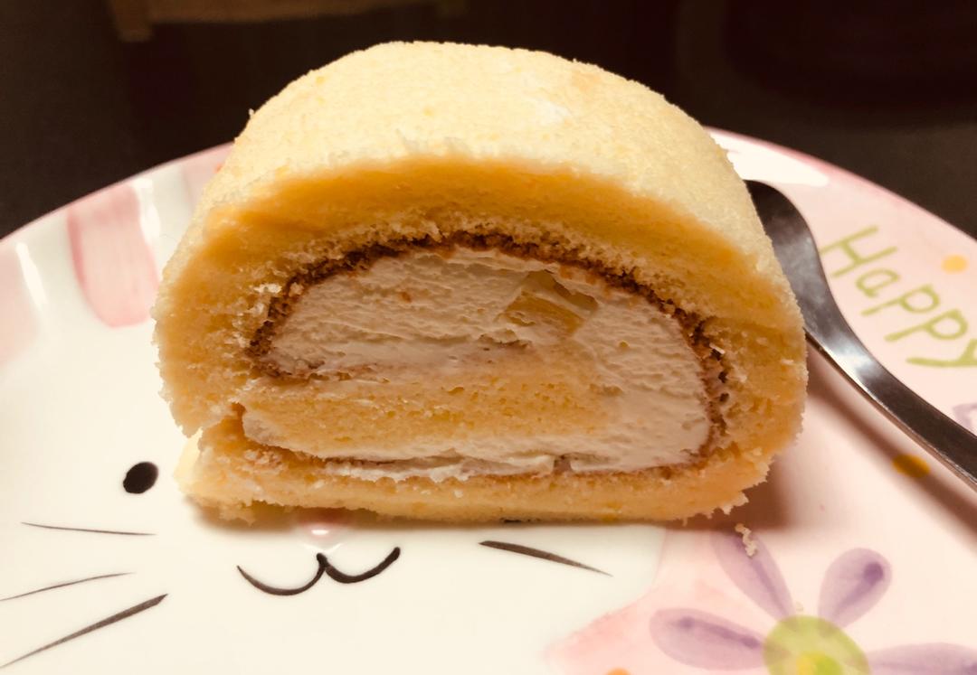 胖乎乎奶油芒果卷/不开裂不掉皮全过程详细图解烘焙视频/蛋糕篇6：「厚卷」