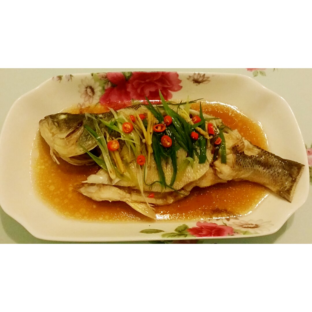 超入味清蒸鱼～清蒸鲈鱼桂花鱼（家常独创）