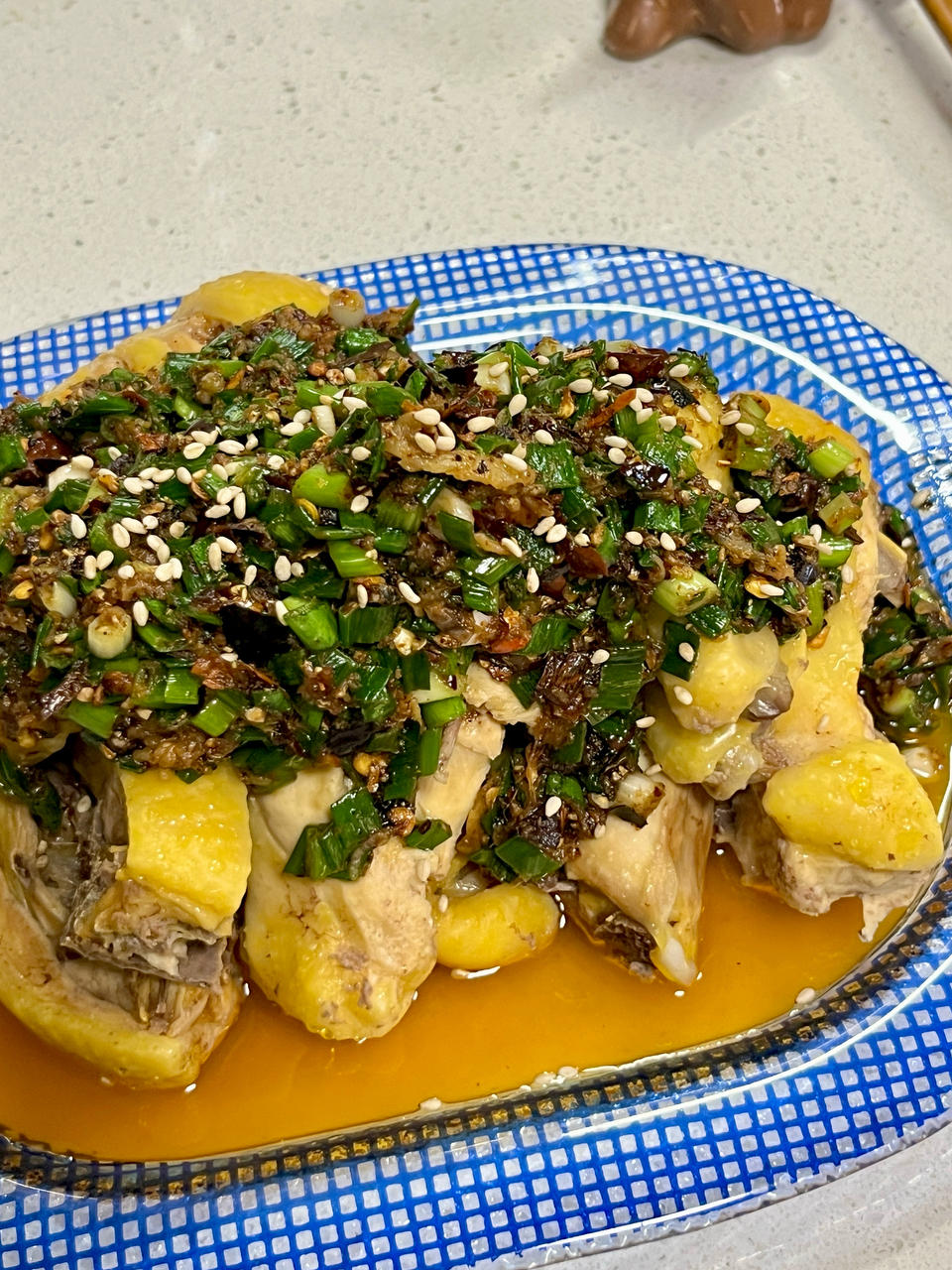 成功率100%的葱油鸡