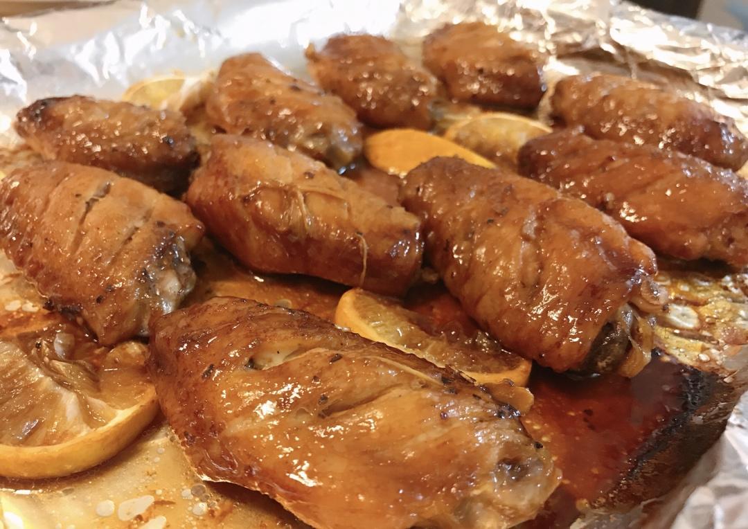 黑椒柠檬蜂蜜烤鸡翅
