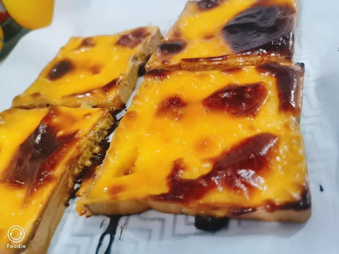 零失败快手岩烧乳酪(熔岩吐司)十分钟网红早餐，好吃哭