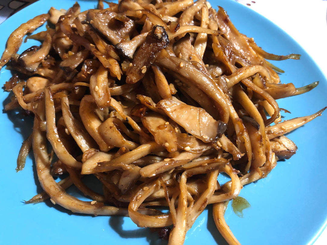 越嚼越香‼️比肉还要好吃👉干煸孜然杏鲍菇