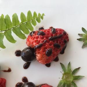 萌萌哒草莓小瓢虫的做法 步骤3