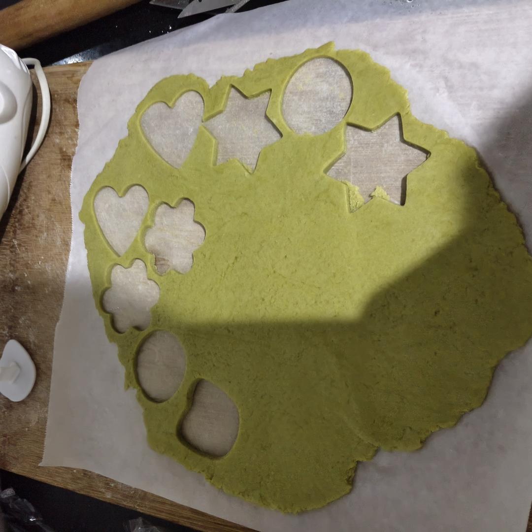 私房超火的【抹茶白脱奶油饼干】