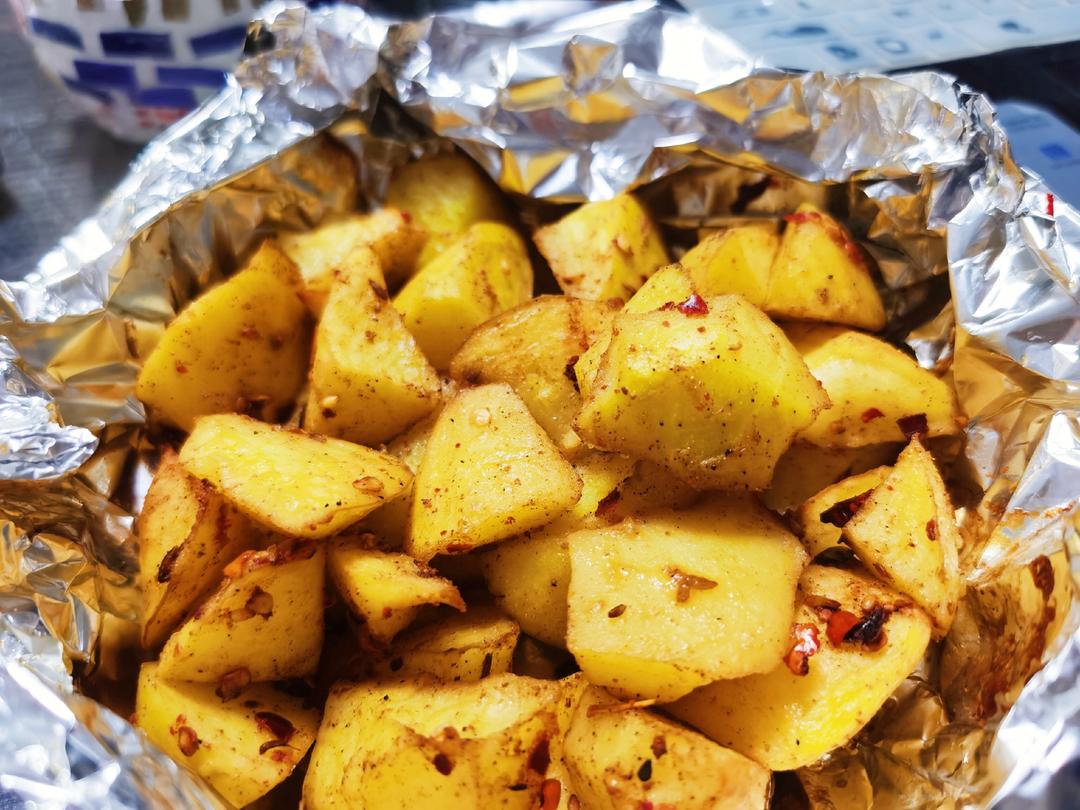 烤土豆块的做法