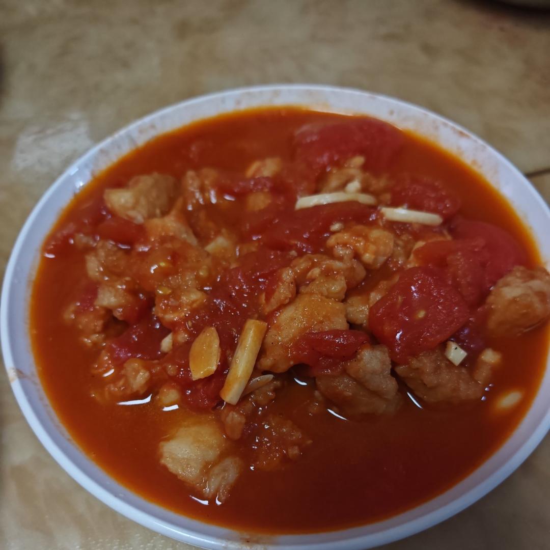 番茄鱼巴沙鱼（也可以用番茄龙利鱼），番茄酱汁超浓郁，营养又下饭！