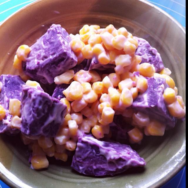 紫薯玉米沙拉的做法