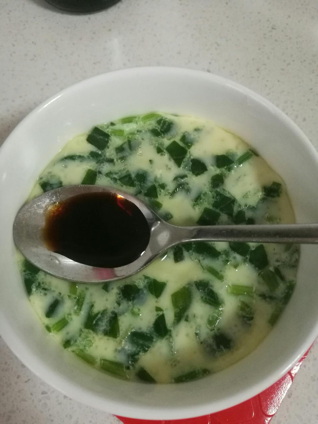 菠菜水蒸蛋的做法