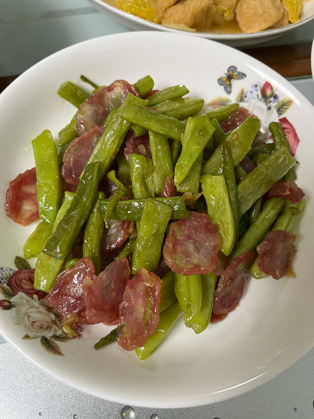 四季豆炒腊肠