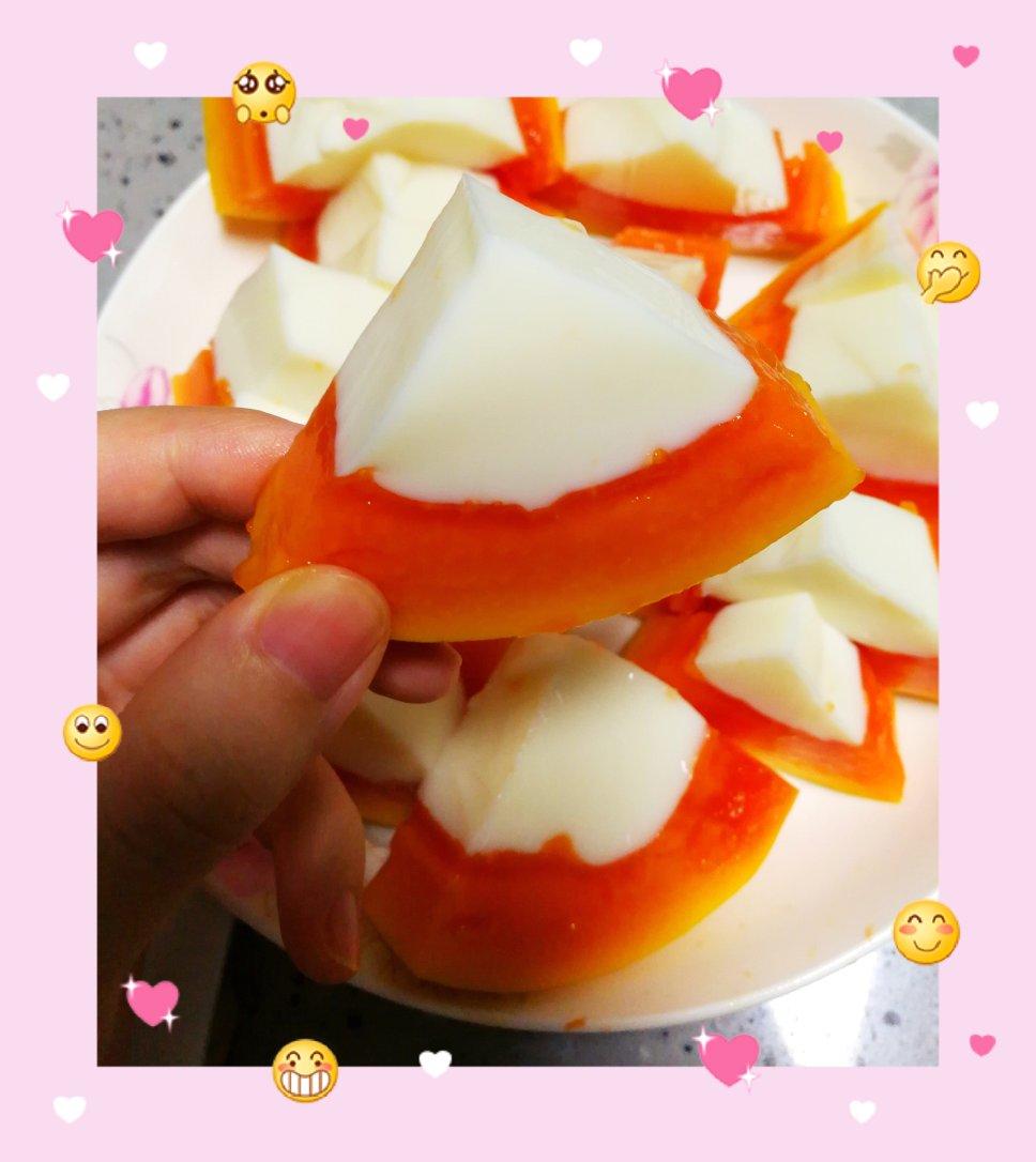 木瓜奶冻