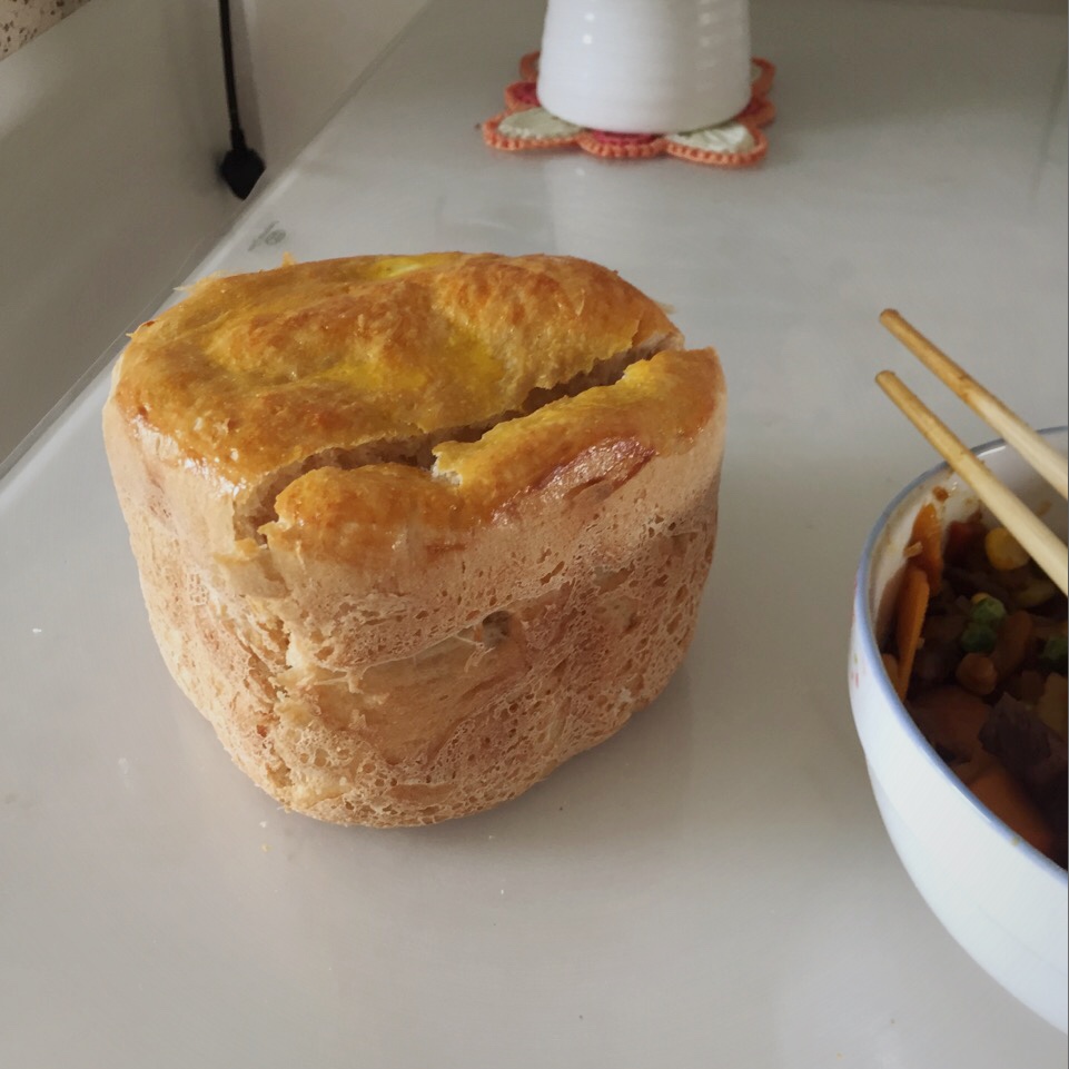 超级好吃的原味面包（面包机版）