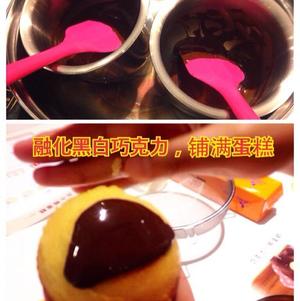 【黑白配 • 男生女生配】巧克力小熊蛋糕 的做法 步骤9