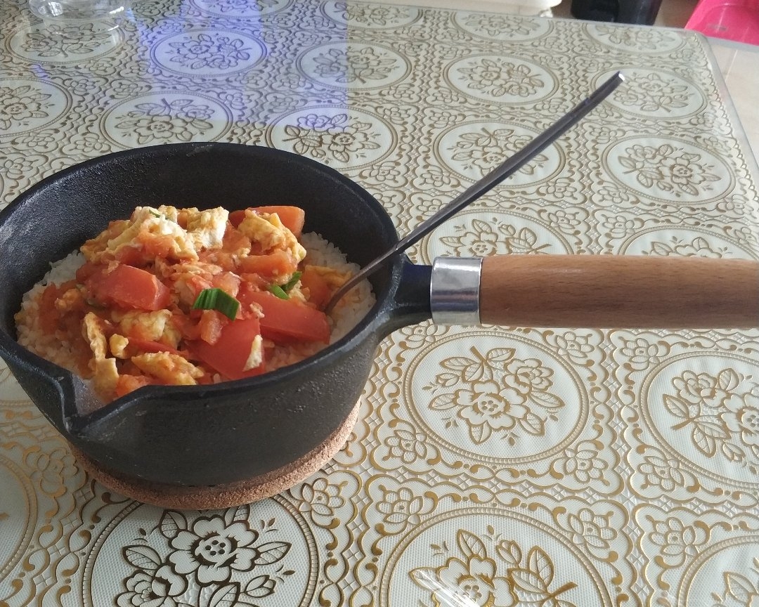 西红柿鸡蛋煲仔饭【铁锅版】的做法 步骤10