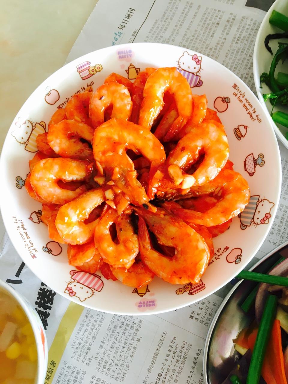 黄晓明茄汁大虾－中餐厅
