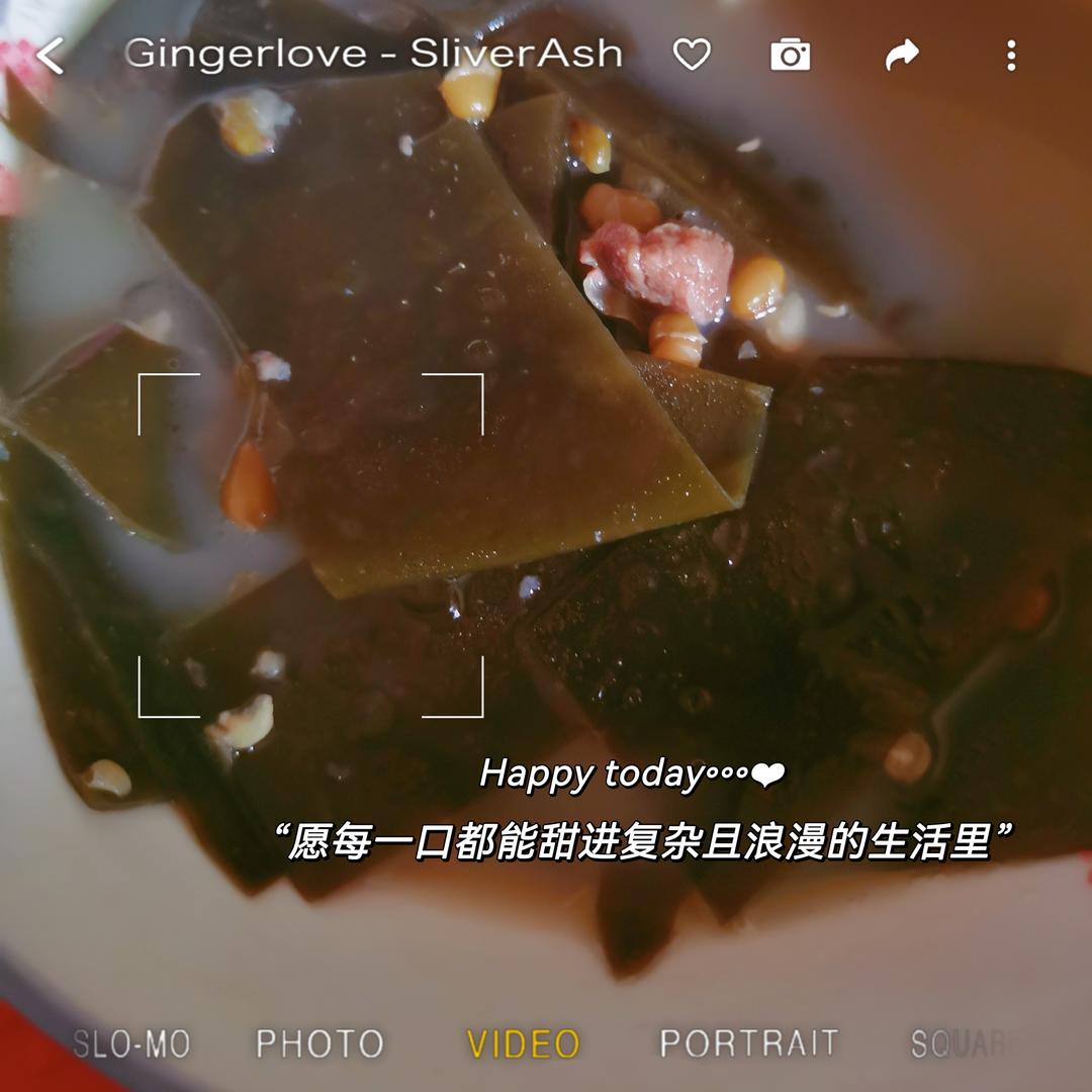 海带绿豆排骨汤