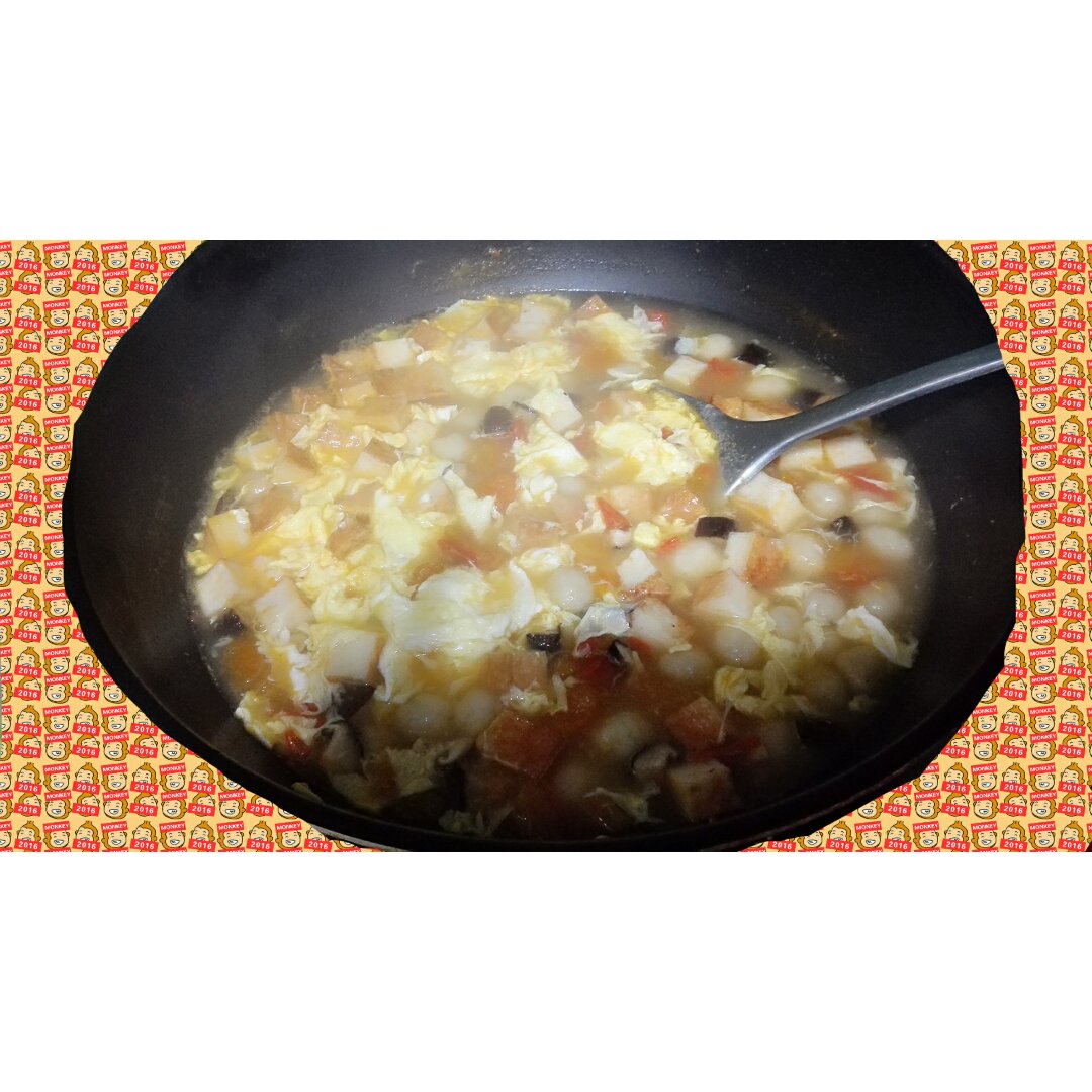 西红柿鸡蛋疙瘩汤