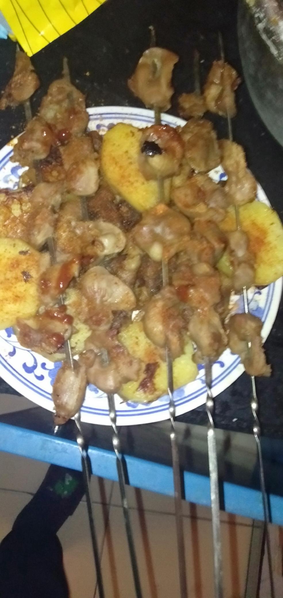 烤鸡胗（电饼铛版）的做法