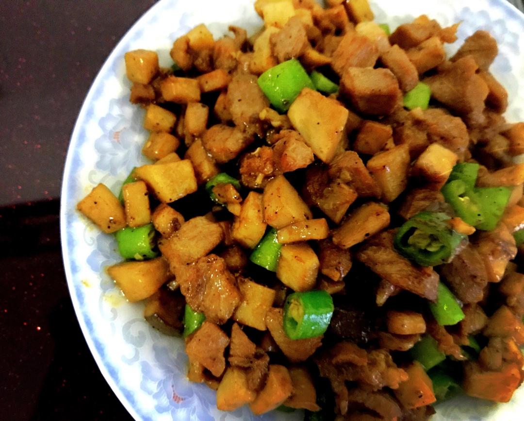 黑椒杏鲍菇牛肉粒