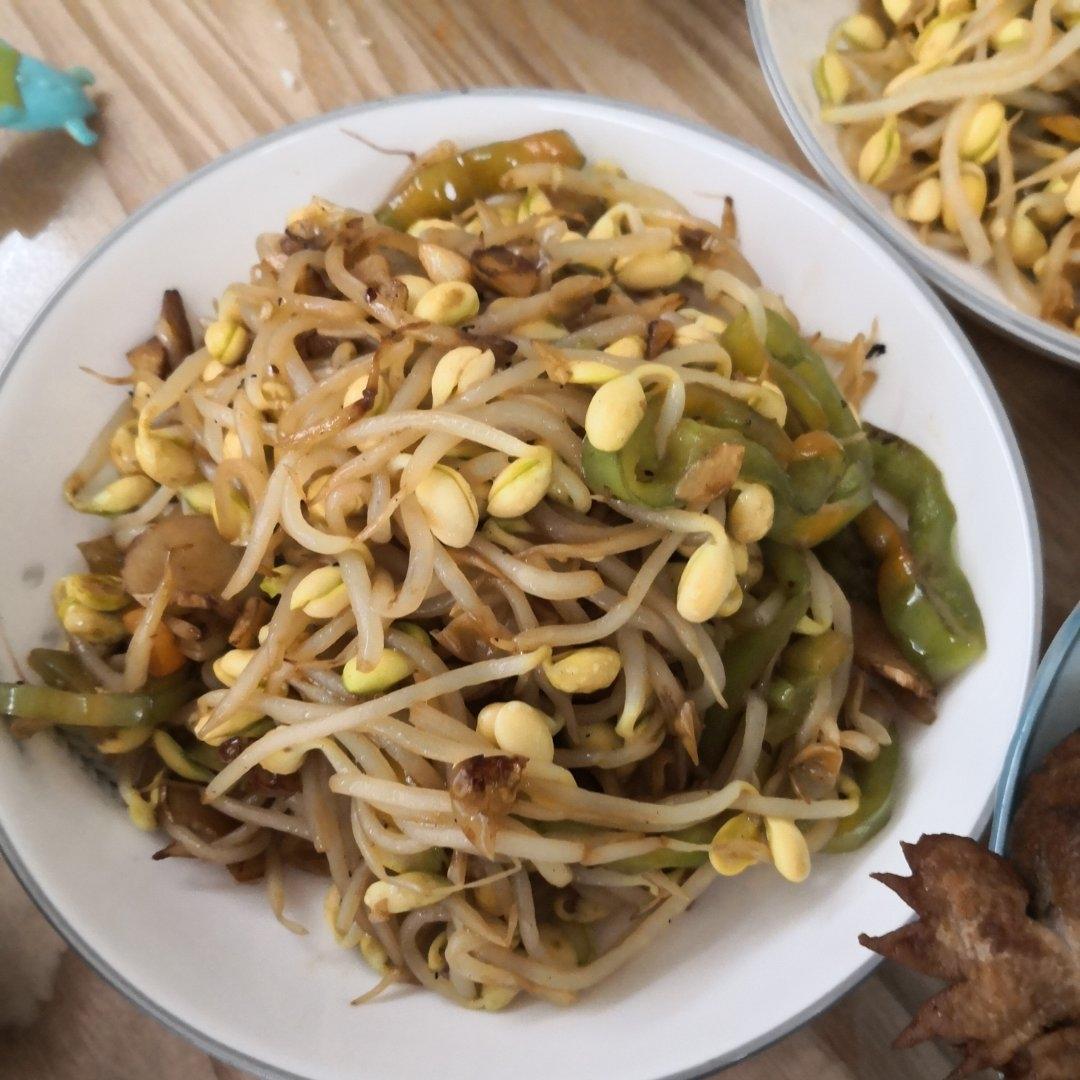 炒黄豆芽