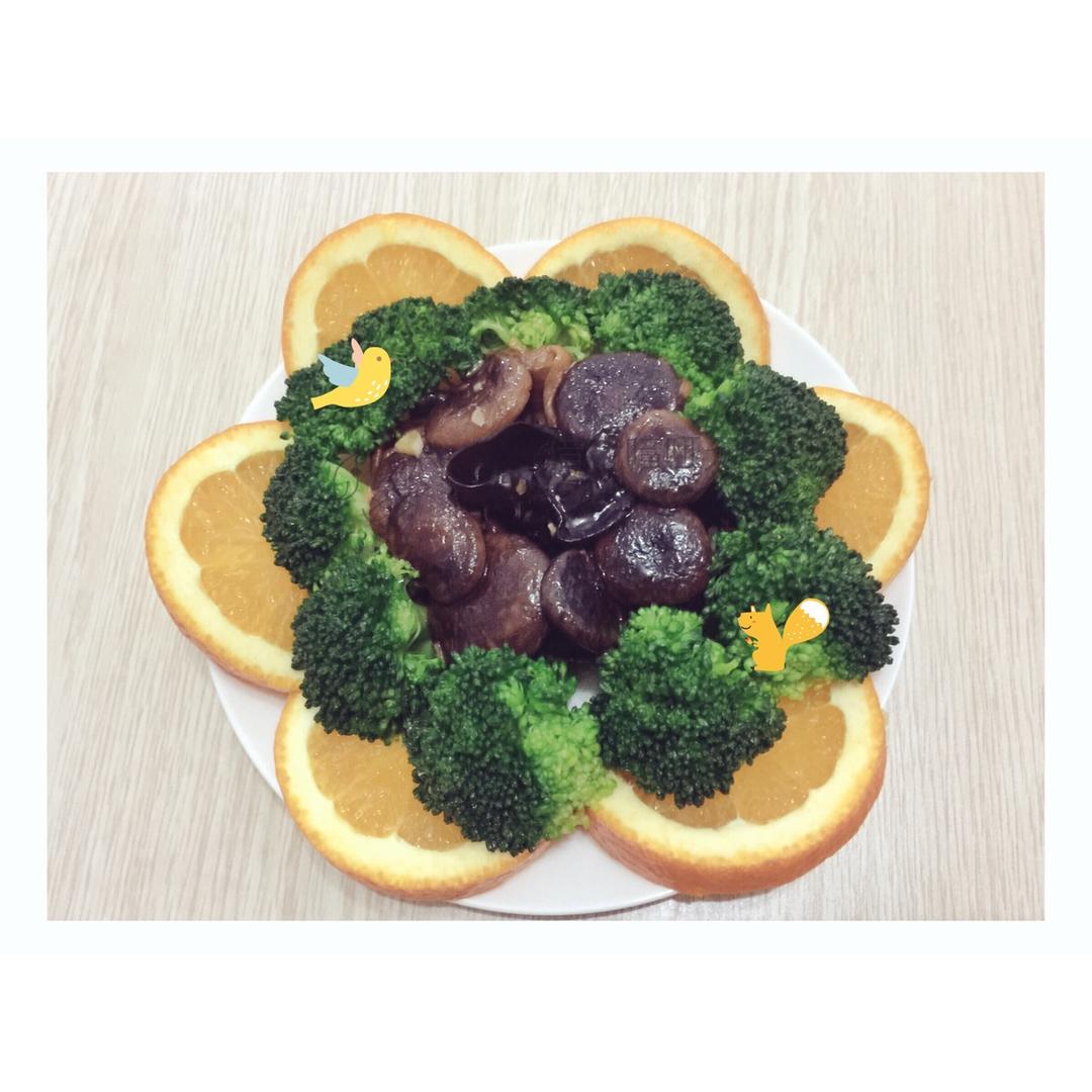 蚝油香菇西兰花