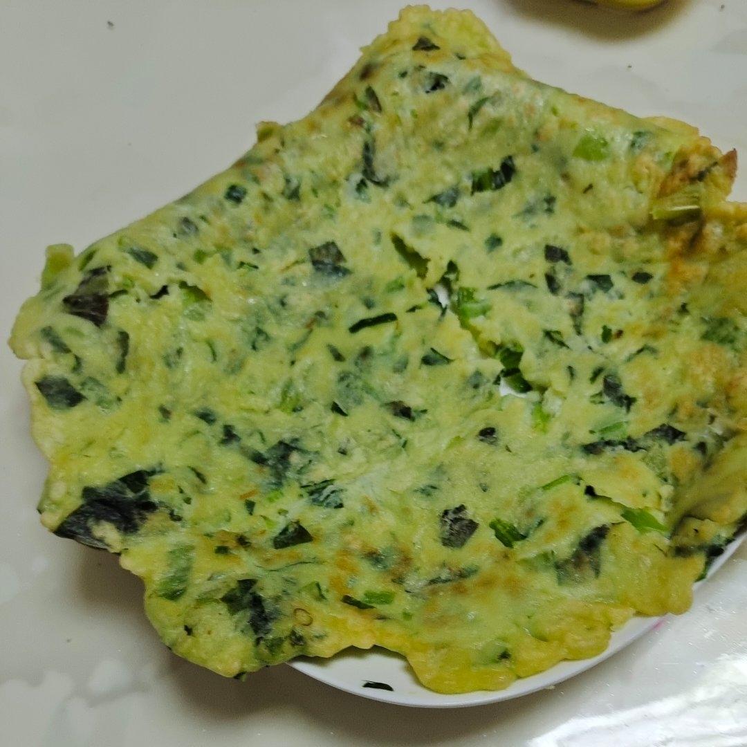 青菜薄煎饼