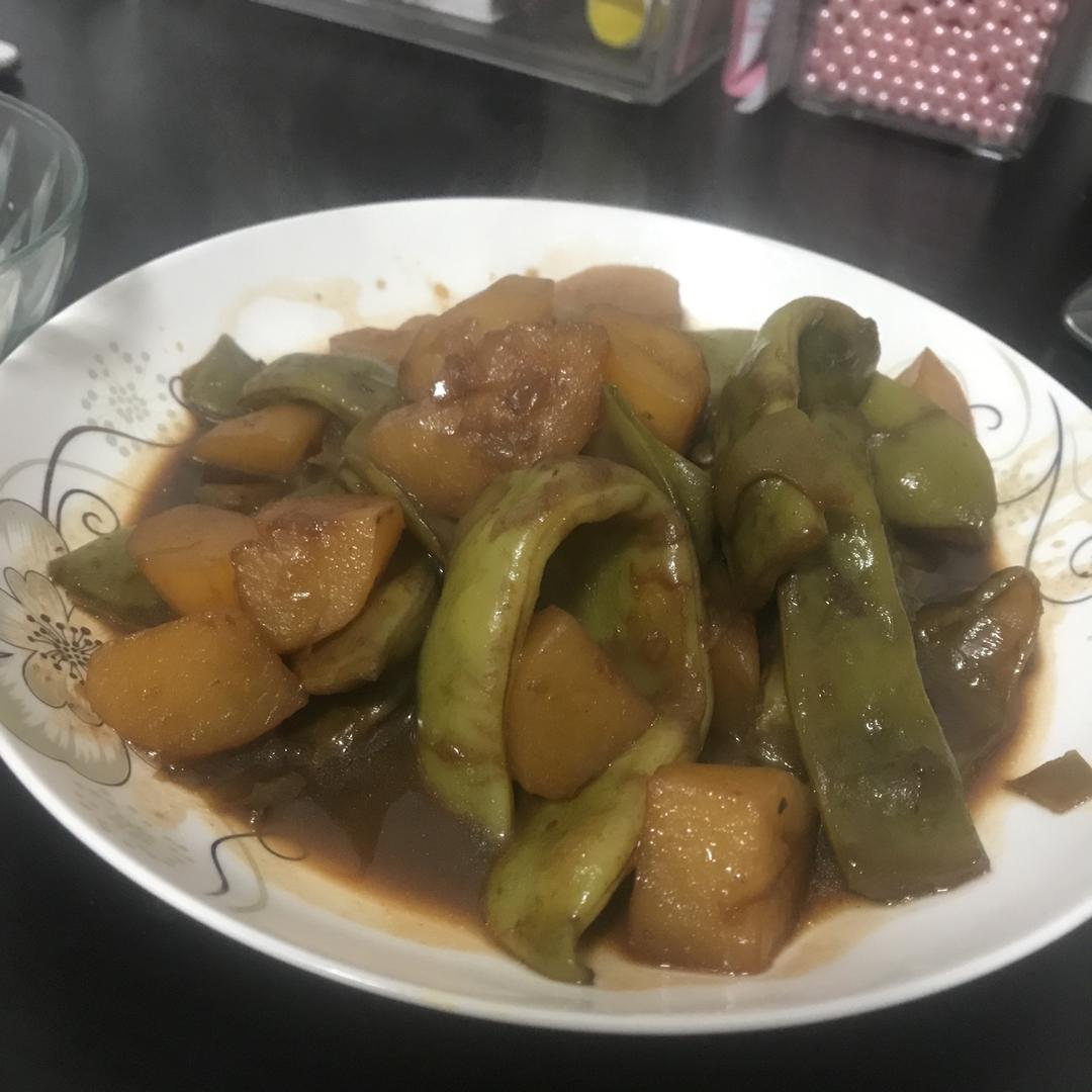 土豆炖豆角