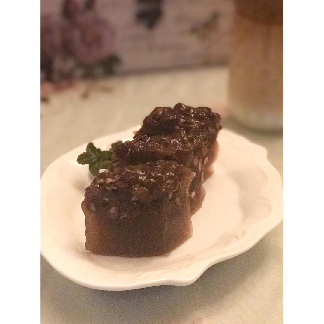 寳-16做的藕粉红豆糕