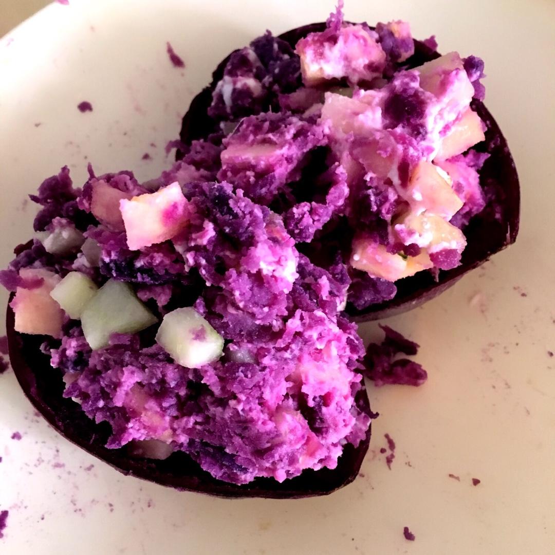 少女璐璐做的超美味的紫薯沙拉