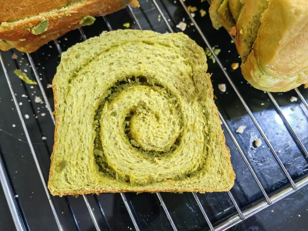 好好吃、好好吃的双倍开心果酱吐司