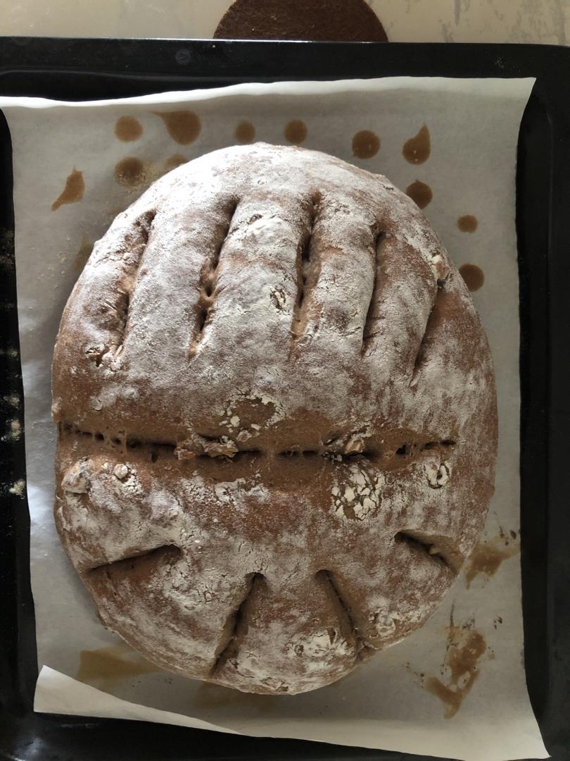 ❗️❗️免揉，没有一颗糖没有一滴油黑麦核桃面包，减脂刮油