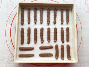 外脆里糯❗️零失败❗️巧克力可可手指麻薯❗️的做法 步骤7