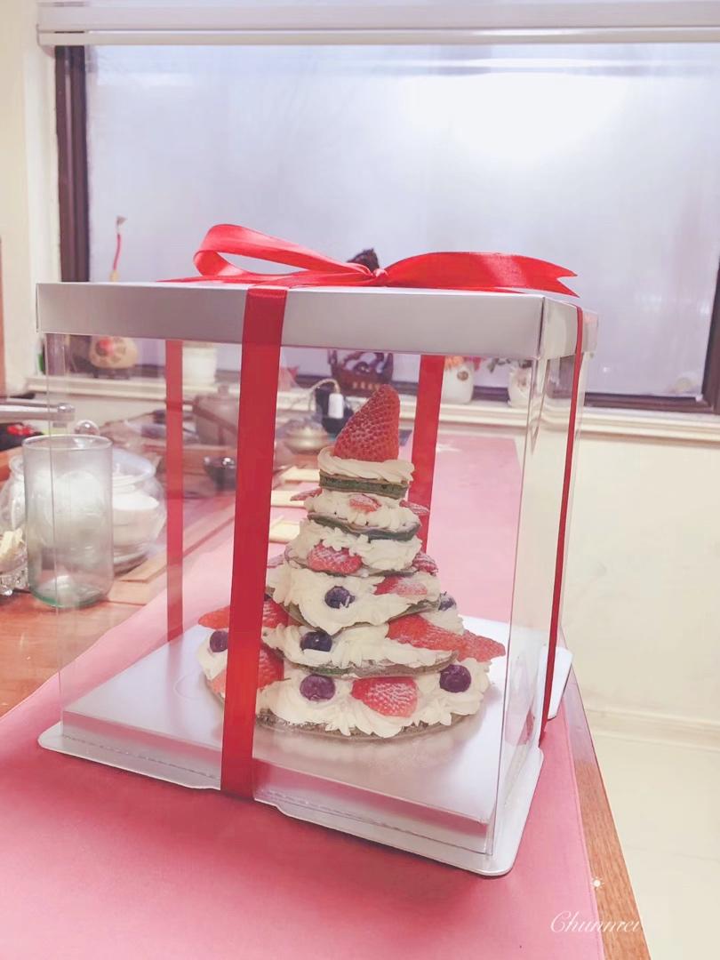 免烤箱❗️高颜值巨好吃的圣诞树松饼蛋糕🎄手把手教你做，让我们一起快乐过圣诞。