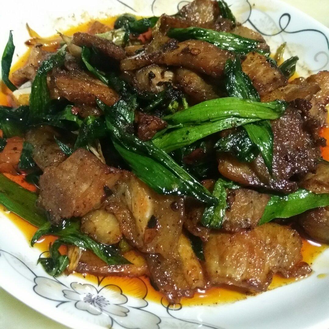 老丁的私房菜-蒜苗回锅肉