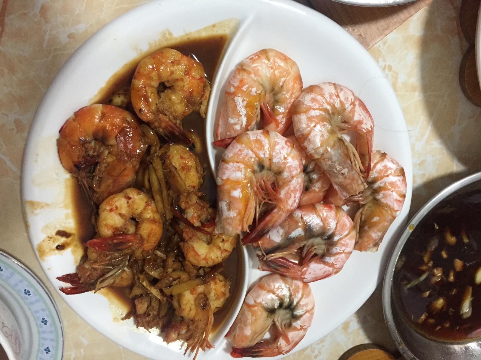 江山菜谱之太极虾的做法