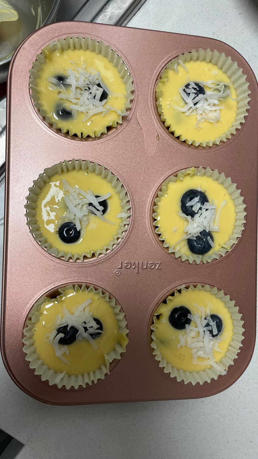 【萌萌大蘑菇头】酥粒蓝莓麦芬