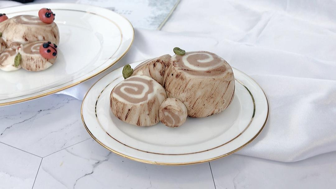 呆萌兔造型馒头